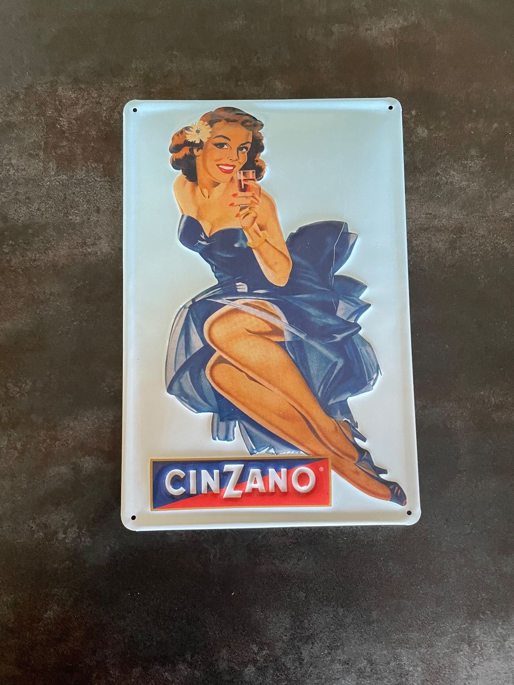 Insegne: Plaque Publicitaire Cinzano en Métal – Usato da Vallamand venduto da Bricbracbroc82