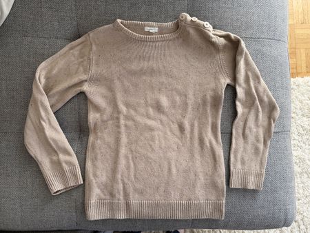 Strickpullover hellbraun vertbaudet Gr. 140 (entspricht 134)