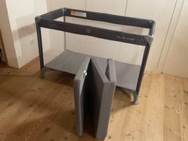 Reisebett / Kinderbett, Grau, Crescendo Contigo, Top Zustand