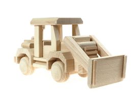 Bulldozer Holzspielzeug