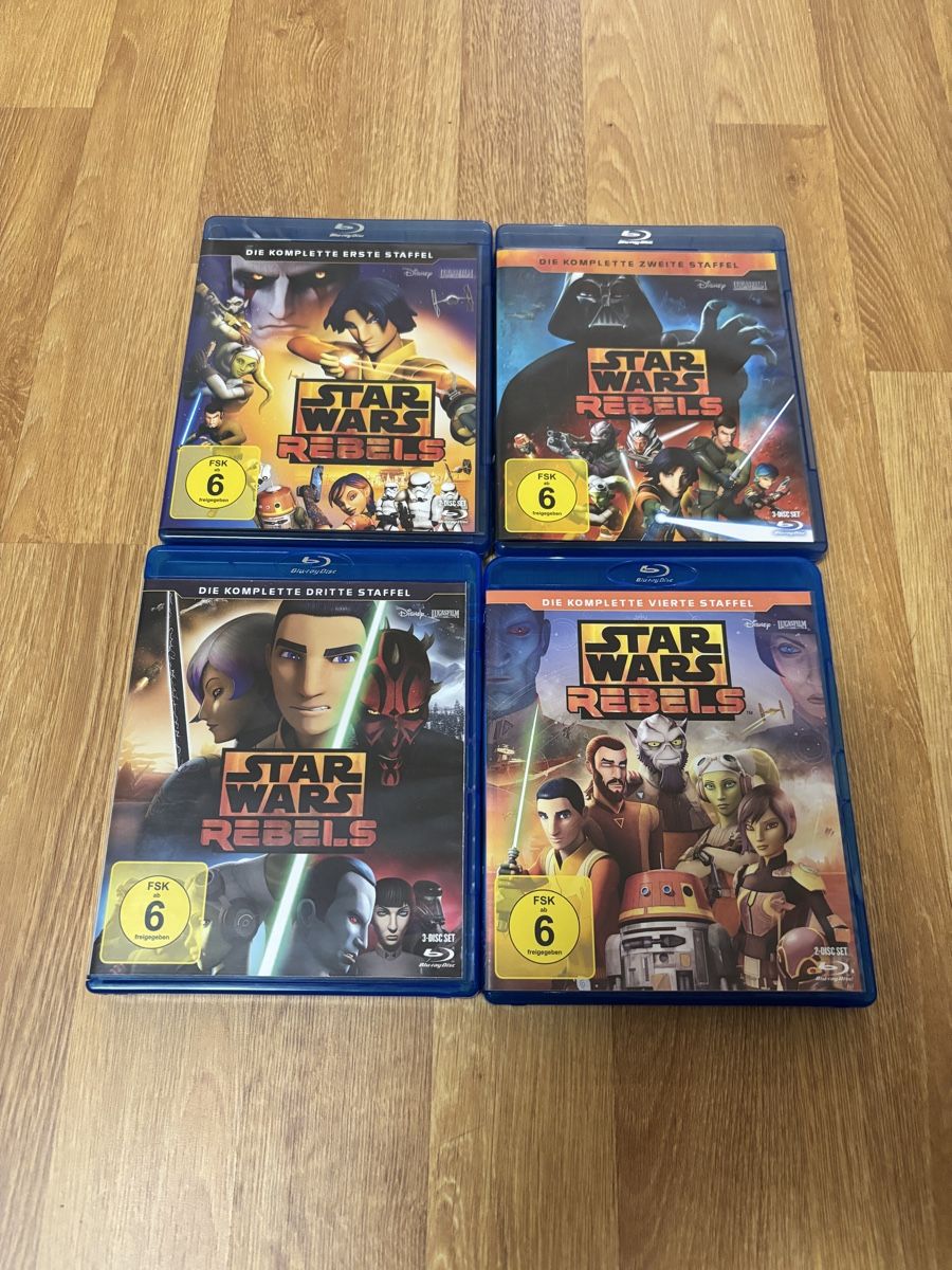 Alle DVDs: Star Wars Rebels Staffel 1-4 Blu Ray – Gebraucht aus Luzern von Armastra
