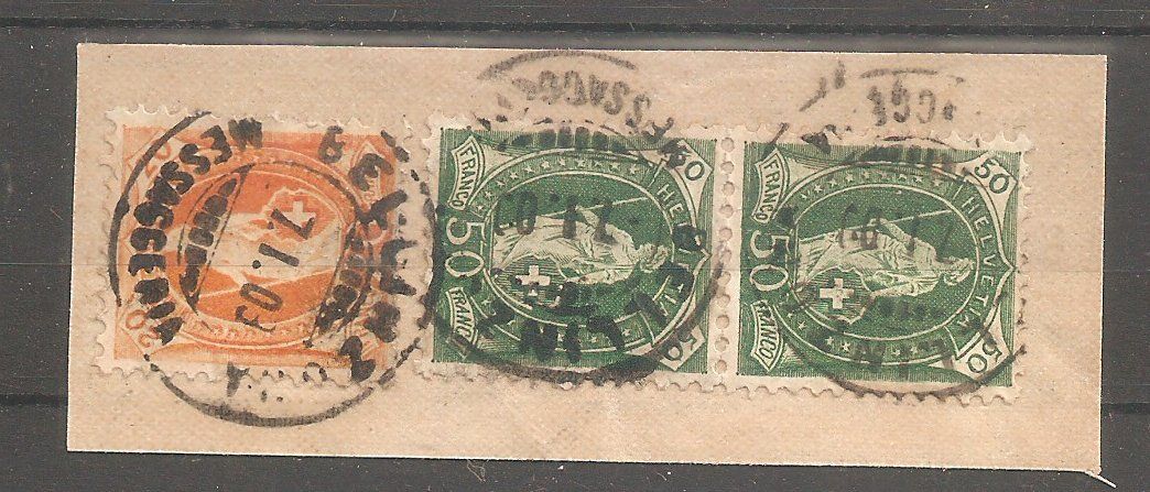 Tutti i francobolli: Briefstück mit Paar 98D – Usato da Lausanne venduto da Whorvath