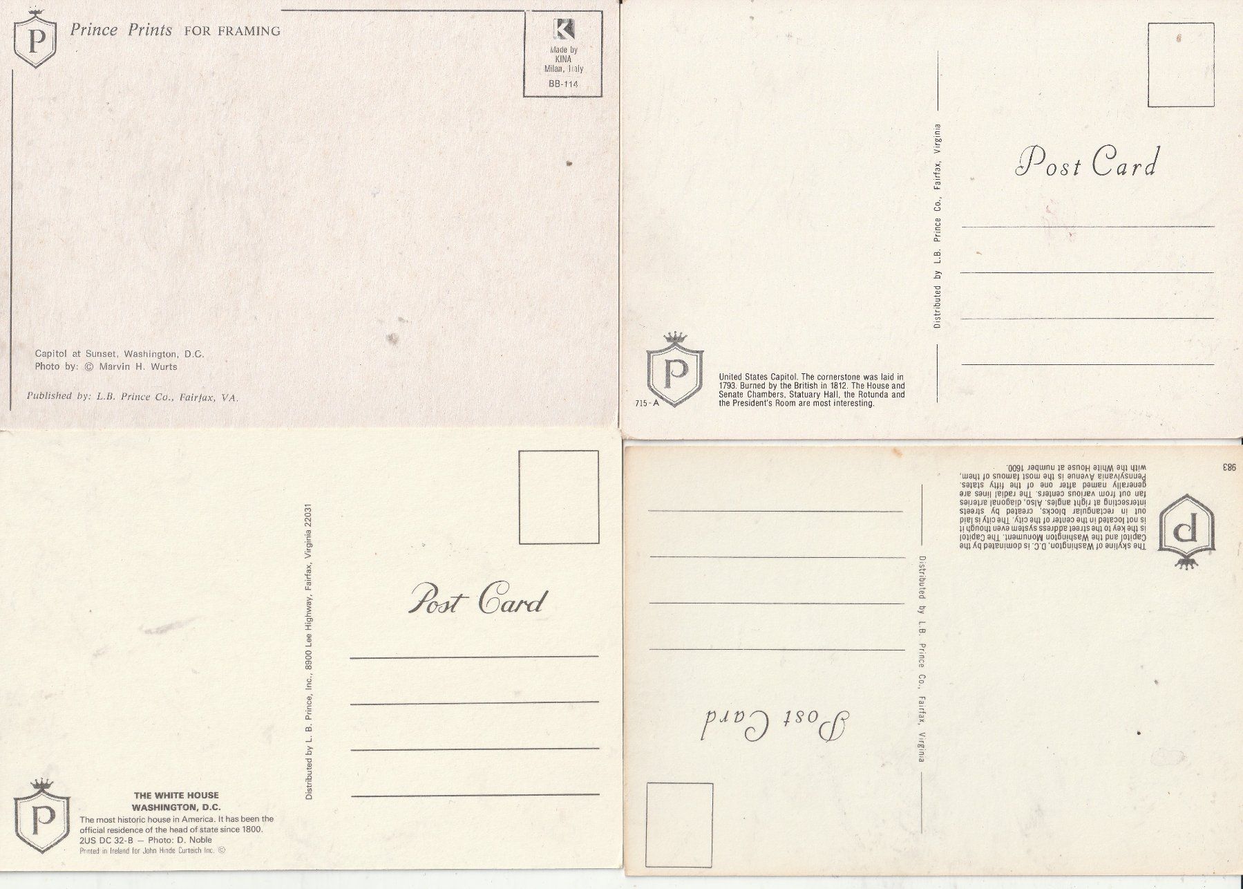 Cartes postales: 24 Karten  America – D'occasion à Lumbrein par made02 3