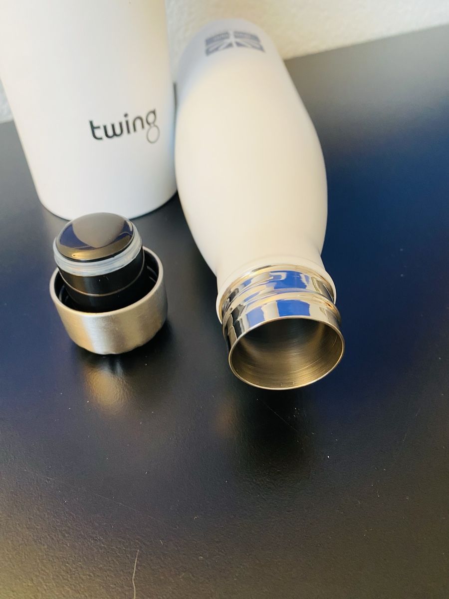 Borracce & Thermos: Trinkflasche edelstahl weiss NEU – Nuovo e nell'imballaggio originale da Muhen venduto da Sonnenerbse 2