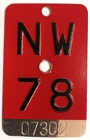 Velonummer 78, Nidwalden NW 1978