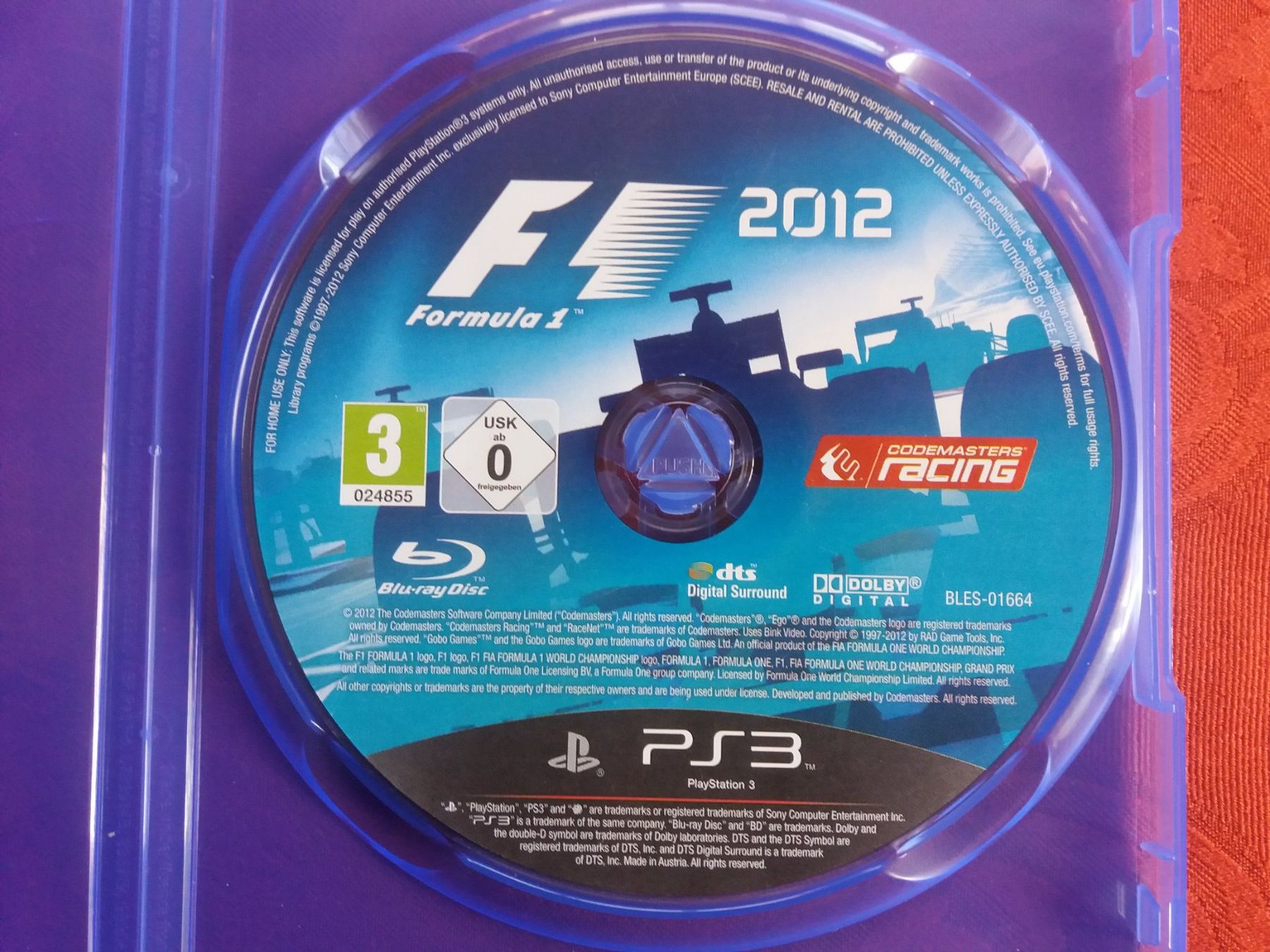 Sony Spiele: F1 (Formula 1) 2012 (PS3) Jeu de course – Gebraucht aus Meyrin von toutatis