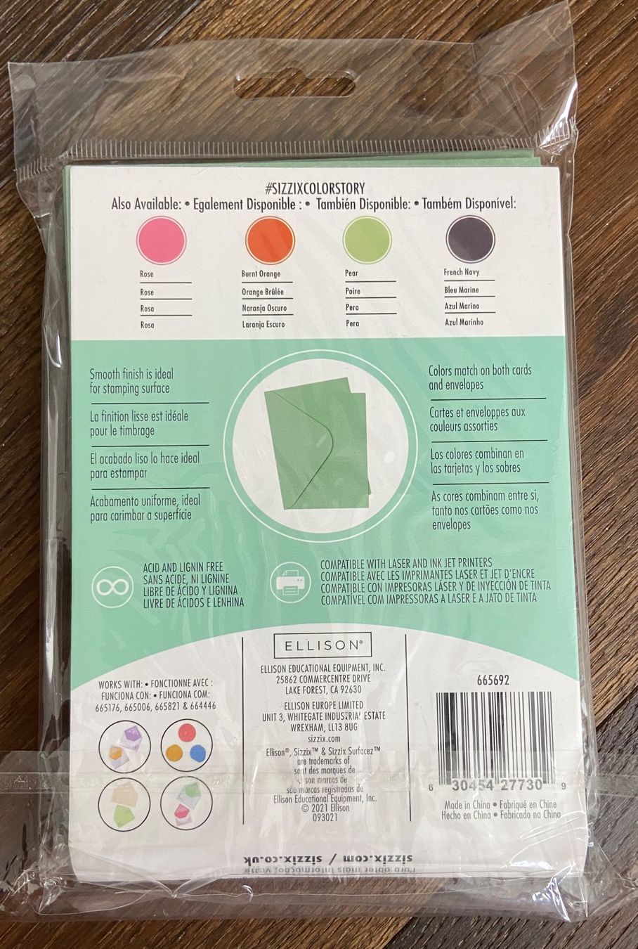 Sizzix Carta: Sizzix Karten und Couvert-Set – Nuovo e nell'imballaggio originale da Zürich venduto da Sunset69 2