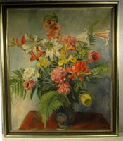 CH. A. Egli Blumenstilleben Oel auf Leinen