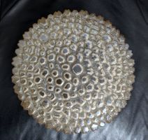 Bubble Eisglas Glas Lampe Glashütte Limburg 3044 Vintage mcm