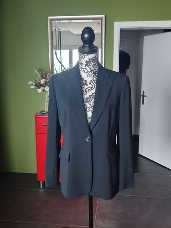 Max Mara Blazer Gr. 38/36 Schwarz Made in Italy 