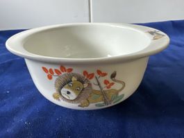 Vintage Kinder-Schale Langenthal Suisse, Tiermotive 1958