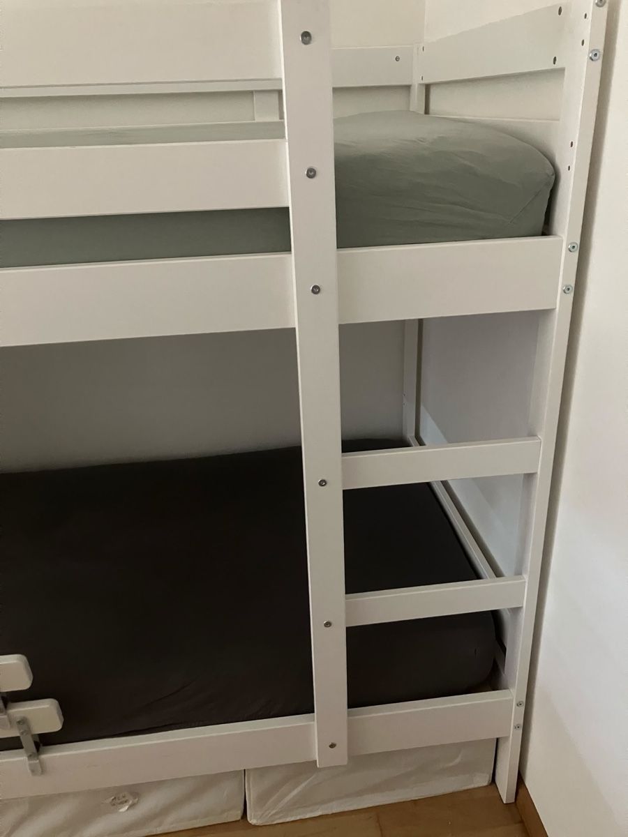 Ikea Lits: Lit superposé blanc IKEA 90x200cm bon état – D'occasion à Dornach par hmk_bl6q 5