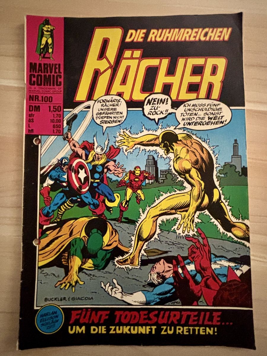Fumetti: Rächer Marvel Nr.100, letzte Ausgabe – Usato da Kehrsatz venduto da Raboy