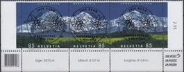 1202-1204 Eiger, Mönch, Jungfrau FD-Vollstempel Bern 9.5.06