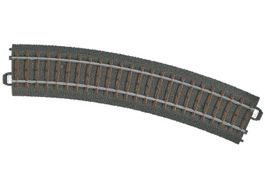 6 St. Märklin H0 24224 Gebog. C-Gleis R2 = 437,5 mm / 24,3°