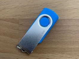 USB Stick 8GB, hellblau, Speicherstick USB 2.0 NEU (10 Stk.)