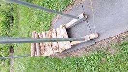 Holzstapel Brennholz-Stützen Kaminholz-Halterung