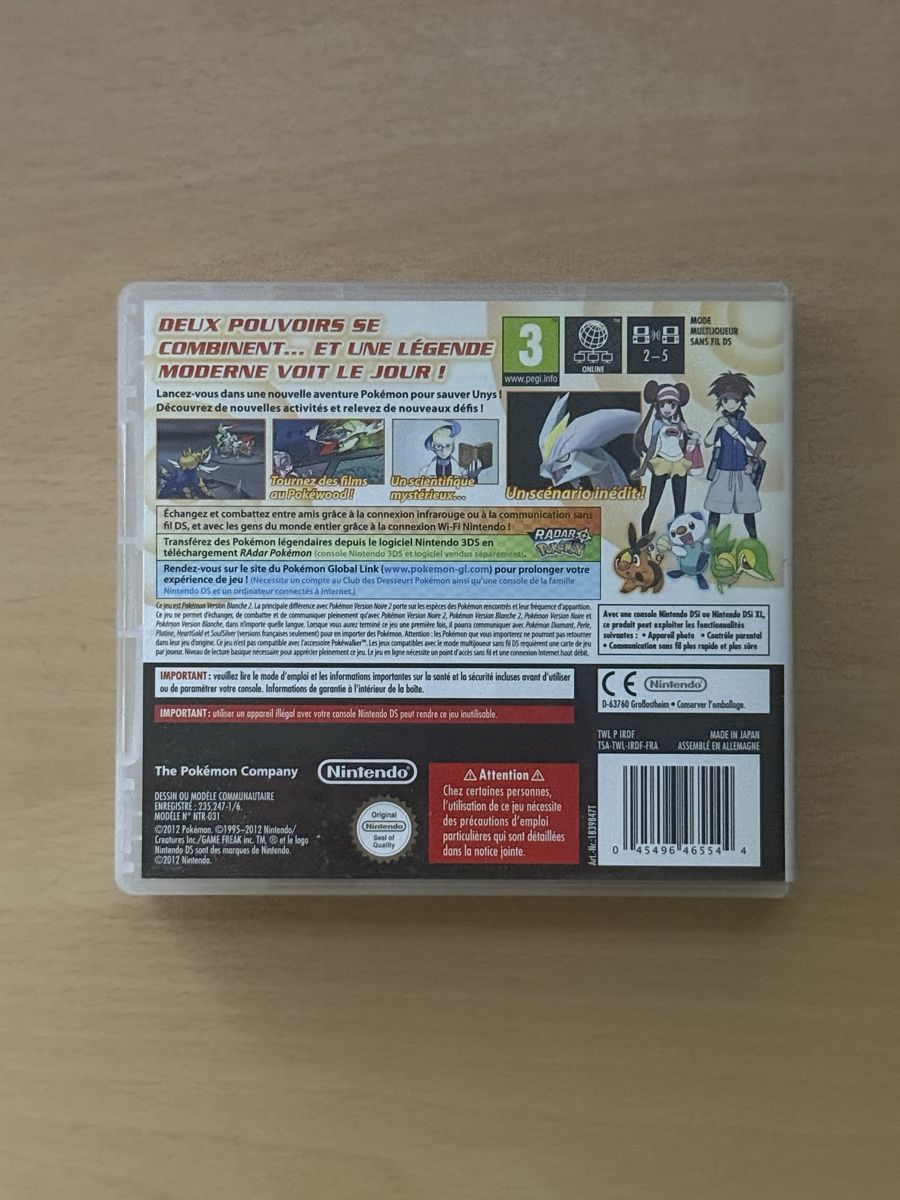 Pokémon Jeux: Pokémon Blanche 2 FR – D'occasion à Thônex par retrolovech 2