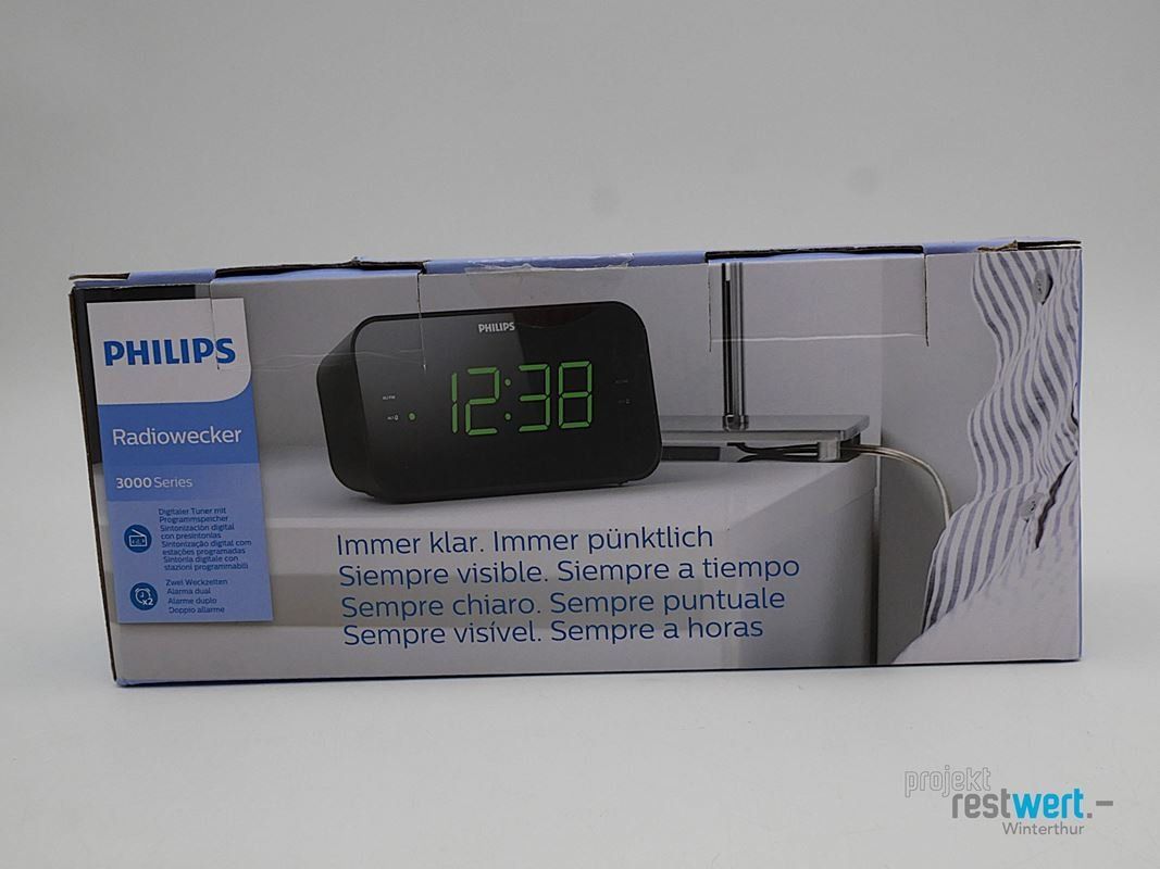 Philips Radios: PHILIPS Uhrenradio, TAR3306, schwarz – Neu (gemäss Beschreibung) aus Winterthur von Restwert_Winterthur 5