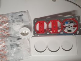 UP Steckdose STANDARDdue D58/D58/D50 1x T13 weiss SNAP FIX