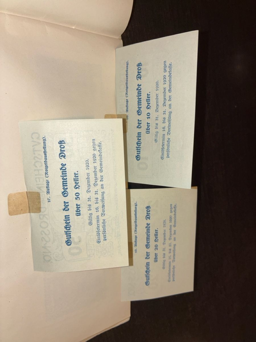 Banconote: ++Collection de billets de nécessité Notgeld anciens – Nuovo e nell'imballaggio originale da Semsales venduto da Flohmarkt. 7