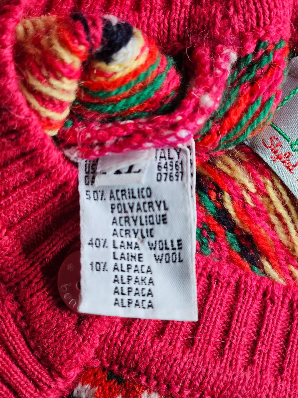 Benetton Giacche: Strickjacke Benetton Wolle Bunt Gr. S/M – Usato da Ried-Brig venduto da Zzyzx 5