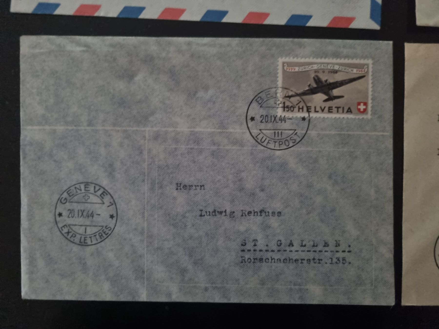 Tutti i francobolli: Lot mit 6 CH Flugpost Briefe – Usato da Gümligen venduto da Geniusbuy 6