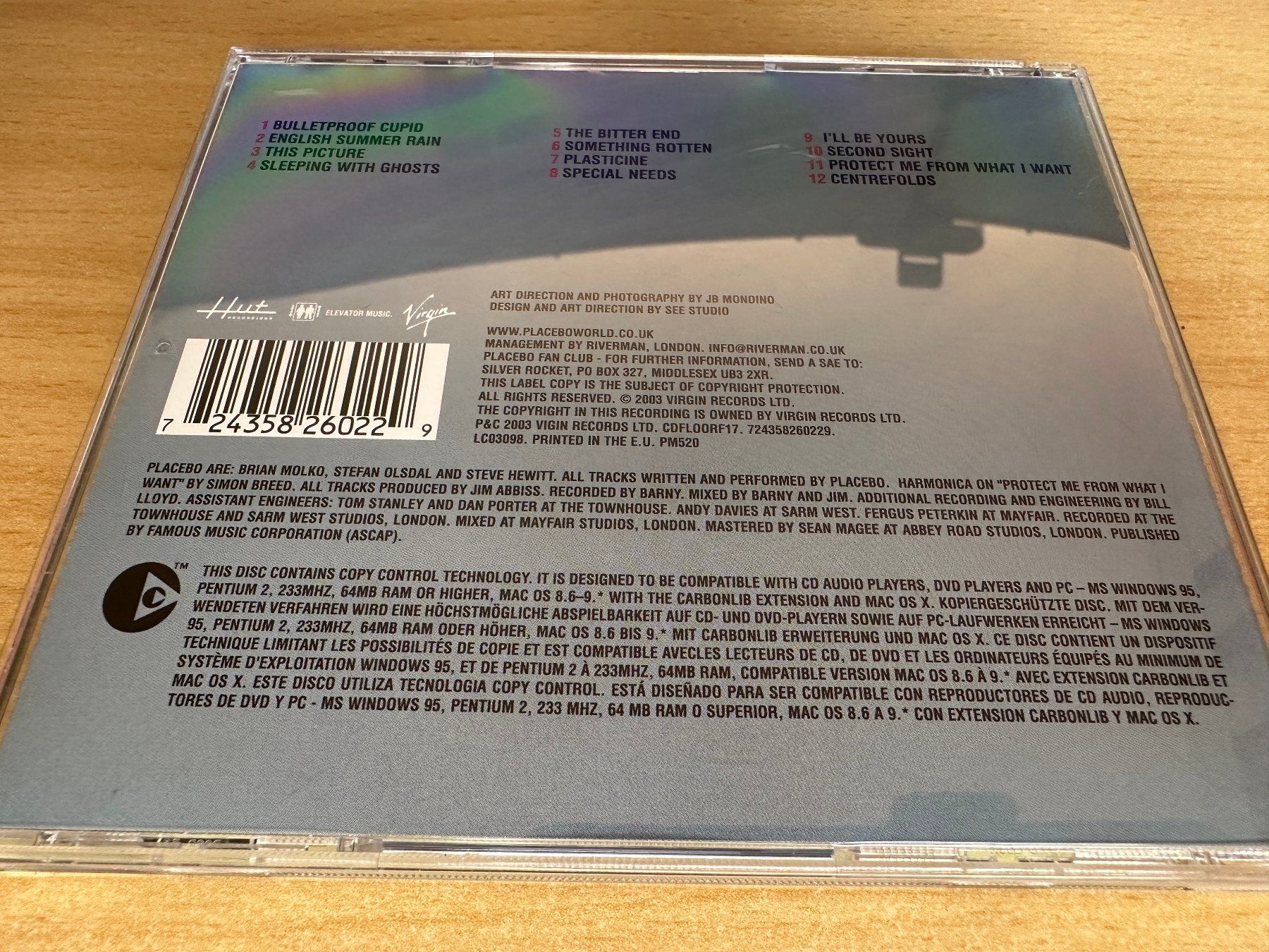 CD: Placebo – Sleeping With Ghosts – Usato da Rikon im Tösstal venduto da Alpenmutz 1