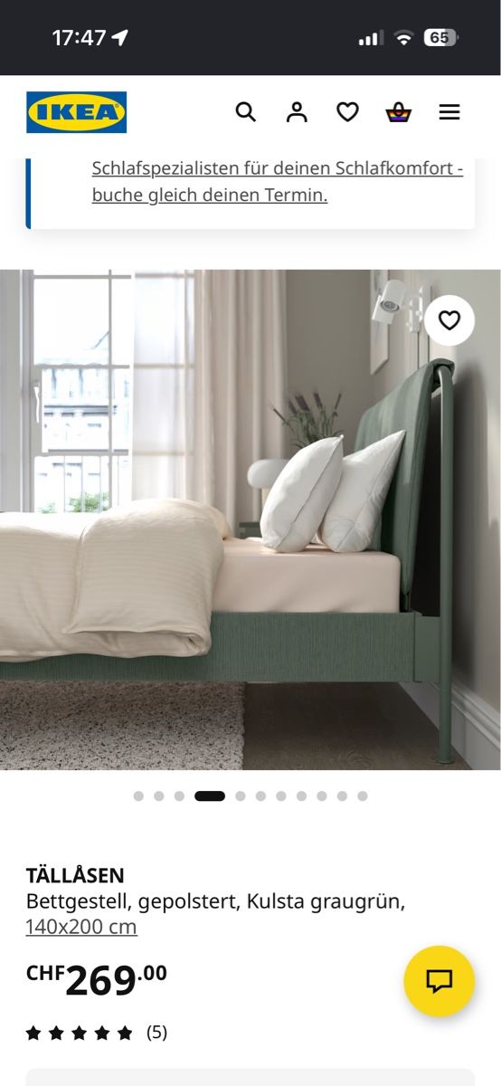 Letti: Neuwertig, Bett IKEA, 140x200  – Usato da Zürich venduto da Bo_Kristin 4