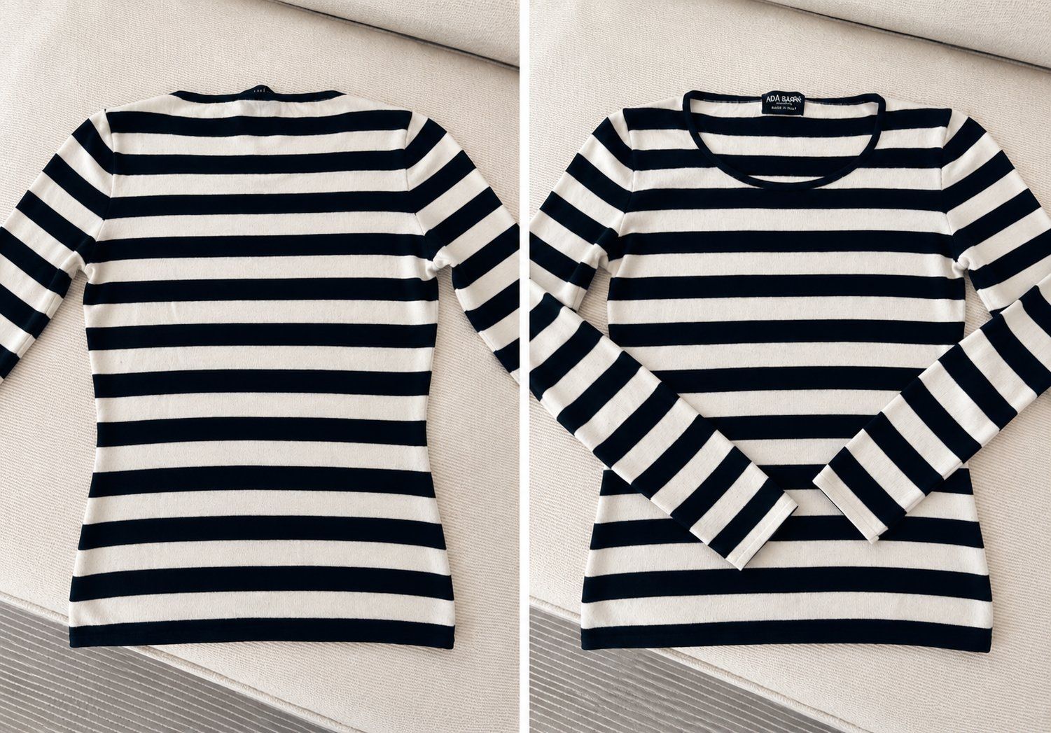 Maglioni & Felpe: Aida Barni Strickpullover, Grösse M, Schwarz/Weiss gestreift – Usato da Zürich venduto da Maraludwig