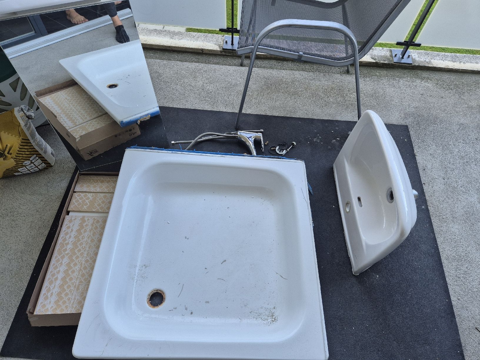 Duschen: Diverses Material aus Badezimmerumbau – Gebraucht aus Dietwil von Horseshoe89 5