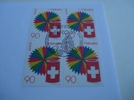 Sondermarke Lampion, 1998, FDC Einzel + 4erblock, 2 Belege