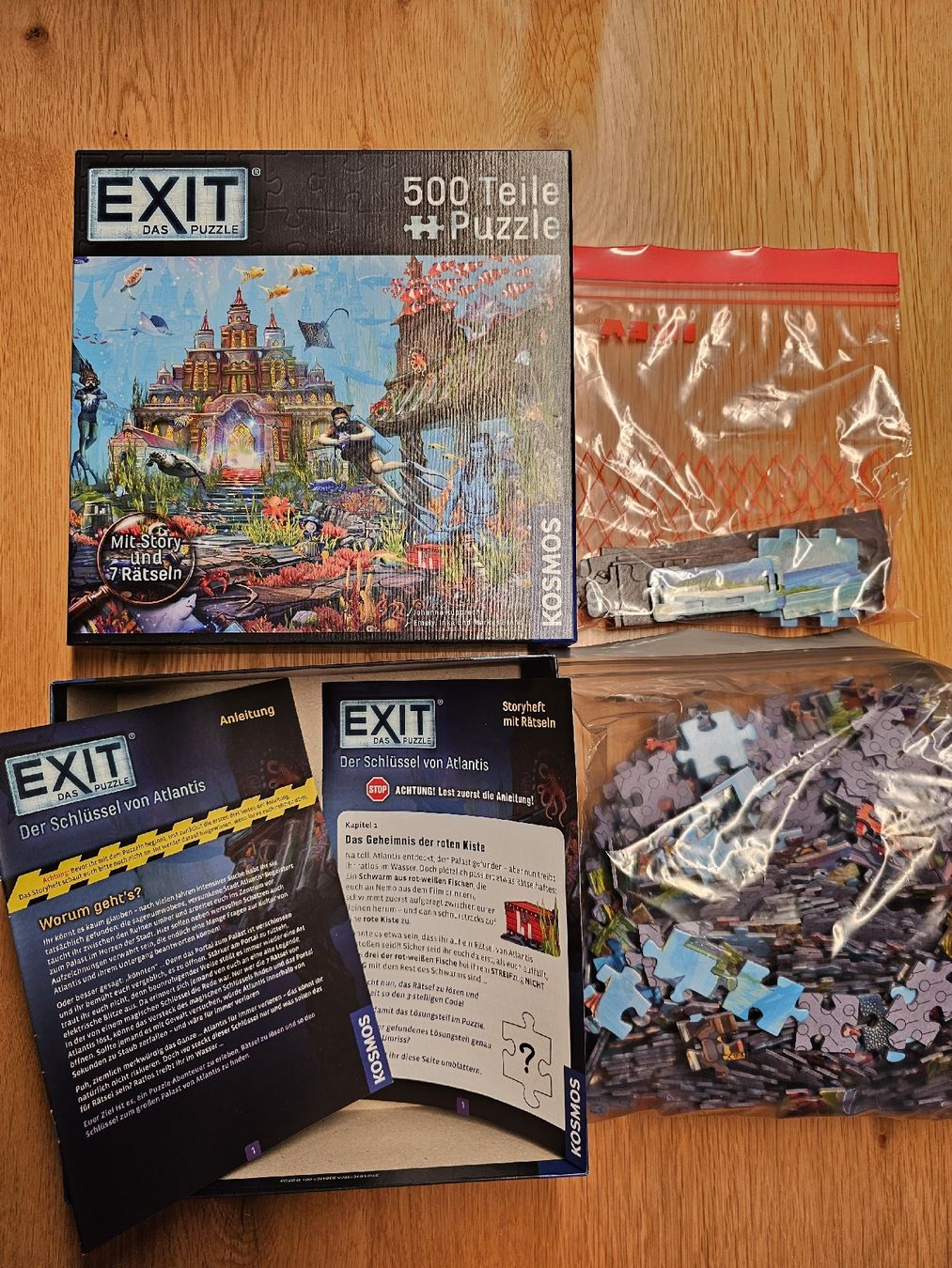 Kosmos Puzzle: Exit Puzzle: Der Schlüssel von Atlantis, 500 Teile – Usato da Rickenbach Sulz venduto da michelho 2