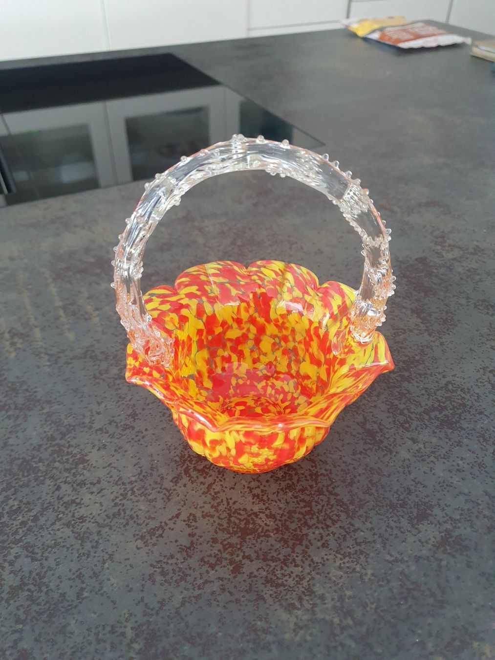 Murano Bicchieri: Murano - Glaskorb mit Griff – Usato da Reinach venduto da 3Guggerli