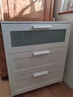 Kommode ikea brimnes weiss mit drei Schubladen