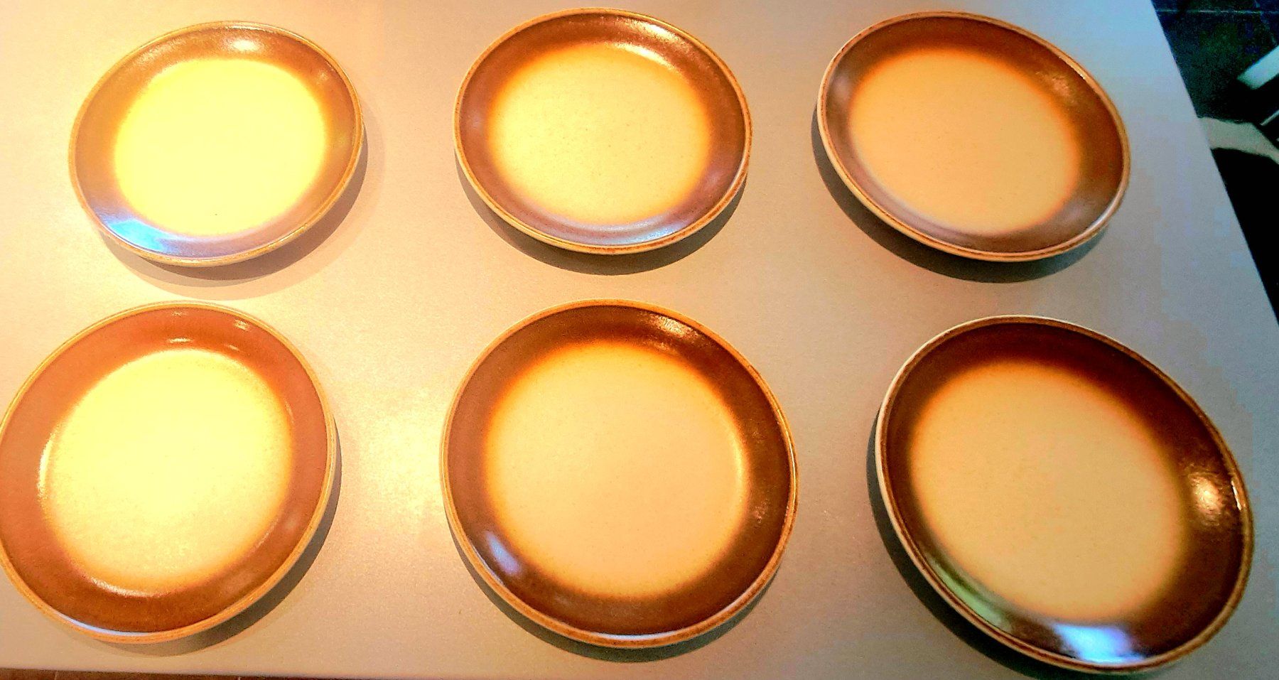 Piatti: Fondue-/Servierteller - schweres Steingut  (12 Stück) – Usato da Egnach venduto da ASTROFRITZ 2