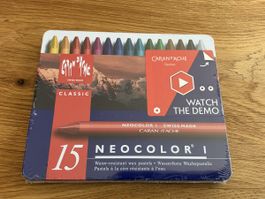 Caran d'Ache Neocolor I 15er Set Wachsmalstifte neu