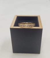 18 Karat 750 Alliance Gold Ring Mit Steine