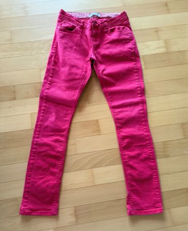 Jeans Hose 156cm von Okaidi Jeans rot