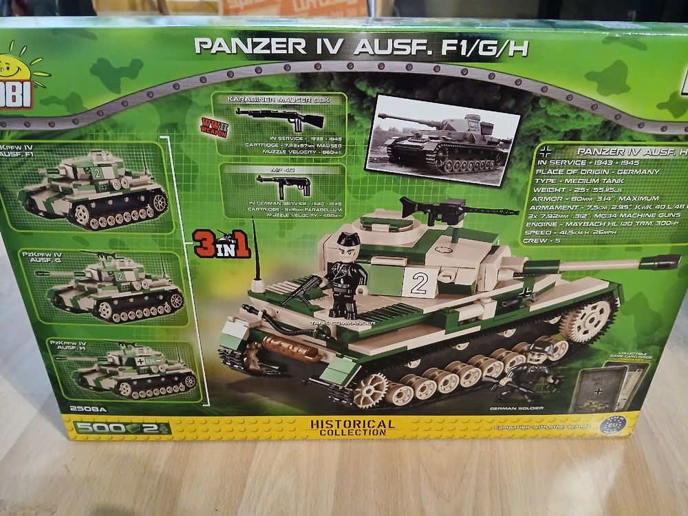 Cobi Jeux de construction: Cobi 2508a Panzer 4 ausf. F1/G/H – Neuf avec emballage d'origine à romanshorn par Nerd85 1