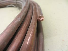 Kupfer-Draht rund, blank 8mm (50mm2) für Erdung+Blitzschutz