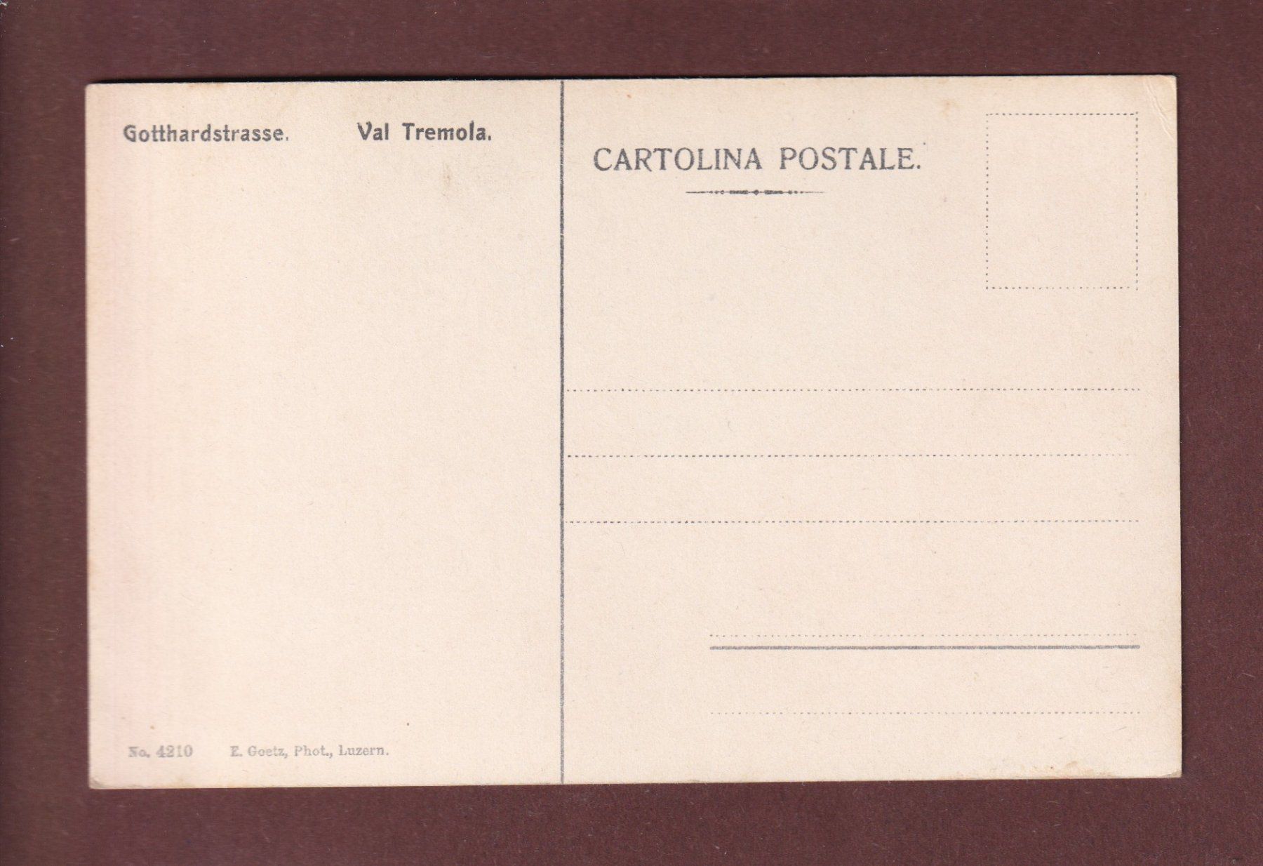 Cartoline postali: Gotthardstrasse - VAL TREMOLA – Usato da Pully venduto da nicecards-shop 1