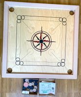 Carrom Brettspiel, neuwertig, 68 x 68 cm