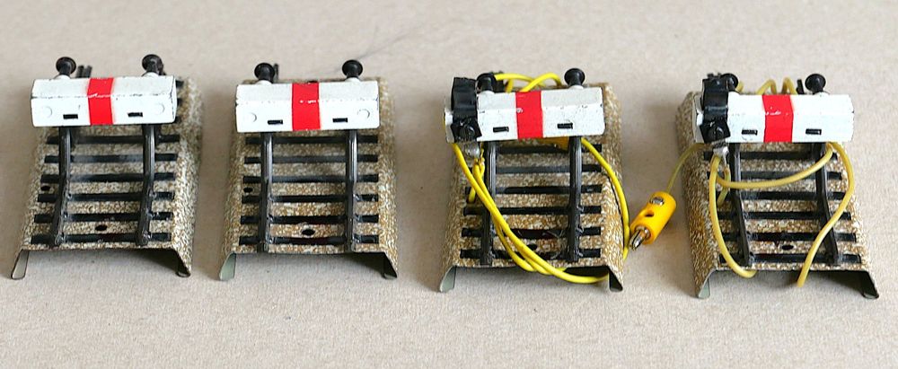 Märklin H0 4x M-Gleis Prellbock 7190 und 7191 in OVP 1963/64 (Gebraucht ...