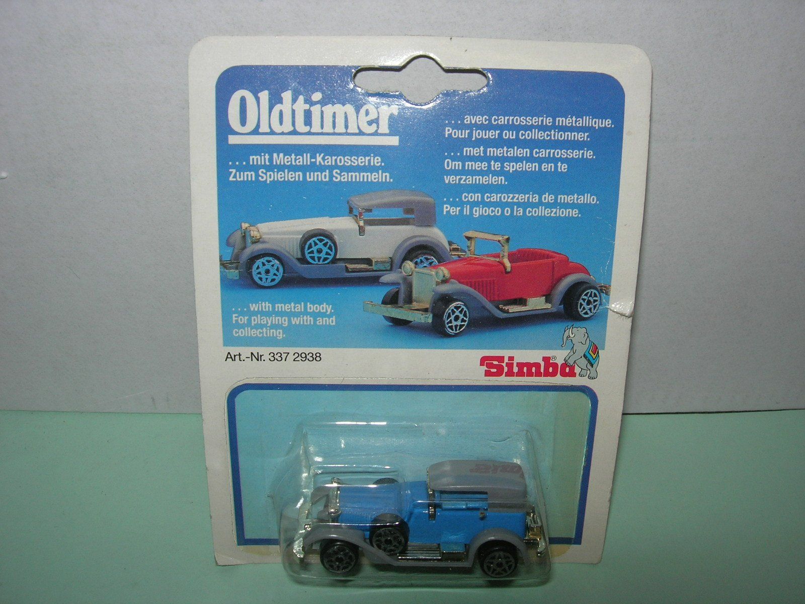 Modellini d'auto: Simba Oldtimer, Modellauto blau im OVP, Nr. 337 2938 – Nuovo e nell'imballaggio originale da Hornussen venduto da Corvette-