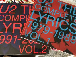 U2 The Complete Lyrics Vol 1 & 2 Fan Club Book both SEALED