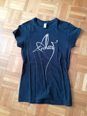 Fanshirt Girlie Alcest schwarz Print weiss S