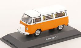 VW T2b Camper Westfalia 1972-1979 orange / weiss     1:43