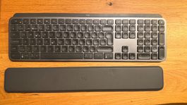 Logitech MX Keys Tastatur mit Handballenauflage gebraucht