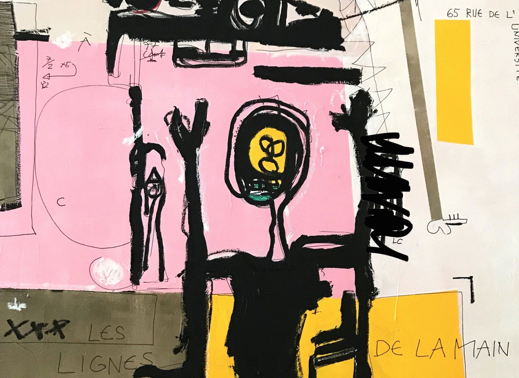 Poster & Bilder: Expressionismus Modern Art Kunst Pop Art Bild Les Lignes – Neu (gemäss Beschreibung) aus St. Niklausen LU von Stefan_Bammert_Art 2